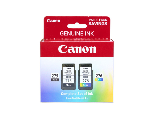 PG-275 / CL-276 Genuine Ink Value Pack (2 Cartridges), Compatible with TS3520/3522/4722/3720/3722, TR4720