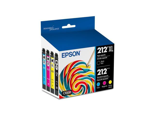 212 Claria Ink High Capacity Black & Standard Color Cartridge Combo Pack (T212XL-BCS) Works with Workforce WF-2830, 2850 and Expression XP-4100, 4105