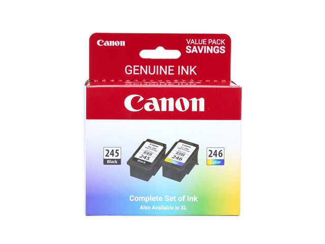 PG-245 / CL-246 Genuine Ink Value Pack (2 Cartridges), Compatible with iP2820, MG2420/2924/2920/3020/2522/2525, MX492,...
