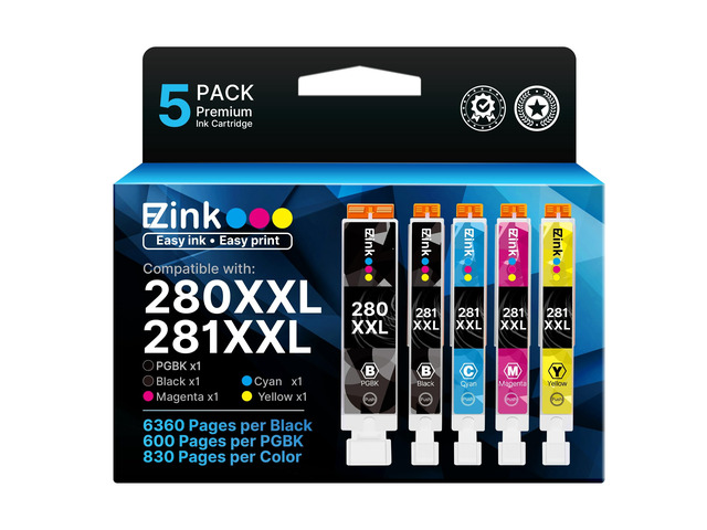 Compatible Tr8620a Ink Cartridge for Canon 280 281 Ink Cartridges For Canon 281 ink cartridges us with Canon TR8620a TR8520 TR8620 TS702a TS9520...