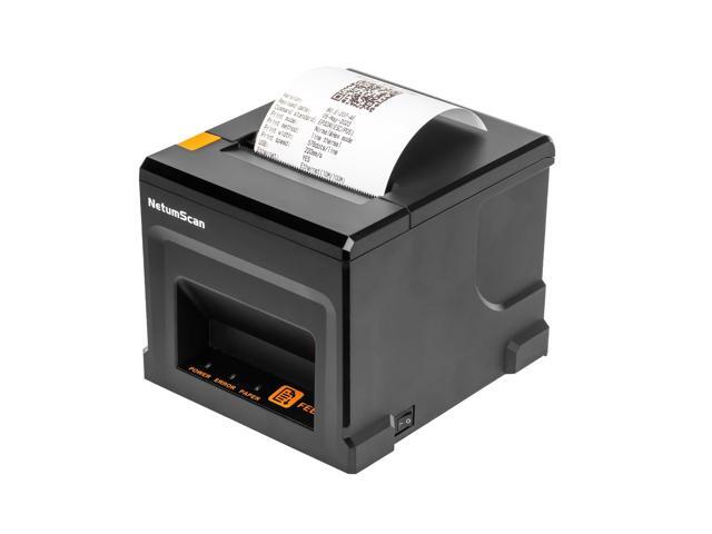 80mm POS Receipt Printer 300mm/s USB Thermal Receipt Printer with Auto Cutter Cash Drawer, USB Ethernet Interface,Support Windows/Mac/Linux,.