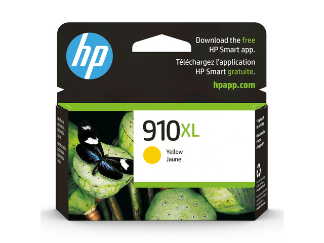 910XL Yellow High-Yield Ink Cartridge Works with OfficeJet 8010, 8020 Series, OfficeJet Pro 8020, 8030 Series Eligible for Instant Ink 3YL64AN