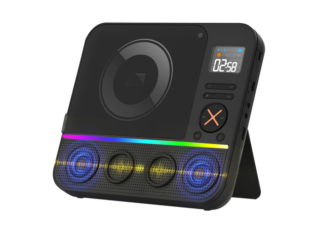 Portable CD Player Bluetooth Built-in Speakers, Desktop Rechargeable CD Player with Bluetooth Portable CD Players for Home with Speakers FM...