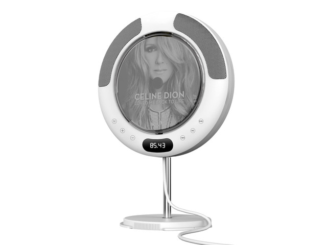 Portable CD Player with Bluetooth, FM Radio, HiFi Speaker Includes remote control, wall mount kit, and desk stand. Supports FM radio, USB...