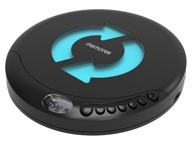 MX-DM80 Portable CD Player Compact Disc Player with Anti-Shock Technology LCD Display, Stereo Earbuds, Low Battery Indicator CD/CD-R/RW...