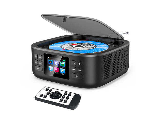 Portable CD Player with Bluetooth and Speakers Desktop CD Players for Home Boombox Rechargeable CD Player Portable with Dual Speakers FM Radio...