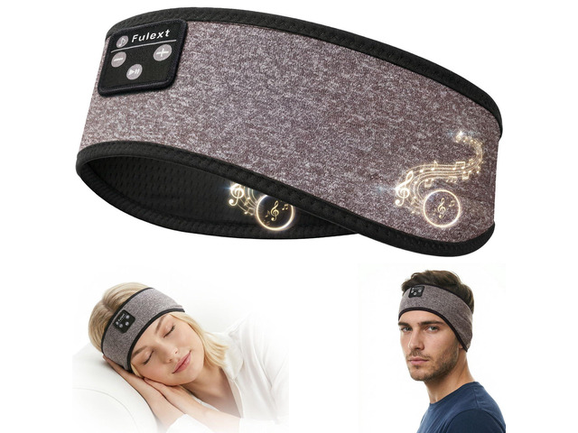 Sleep Headphones Headband Bluetooth 5.4 - Wireless Music Headband with Ultra-Thin HD Stereo Speakers, Sweat Resistant for Side Sleepers, Sports,...