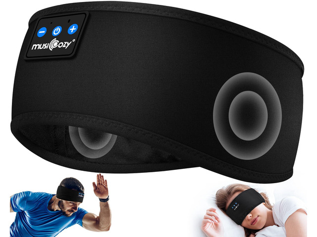 MUSICOZY Sleep Headphones Bluetooth Headband Headphones for Side Sleepers