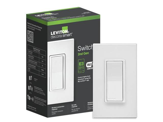 Decora Smart Switch, Wi-Fi 2nd Gen, Neutral Wire Required, Works with Matter, My, Alexa, Google Assistant, Apple Home/Siri & Wired or Wire-Free...