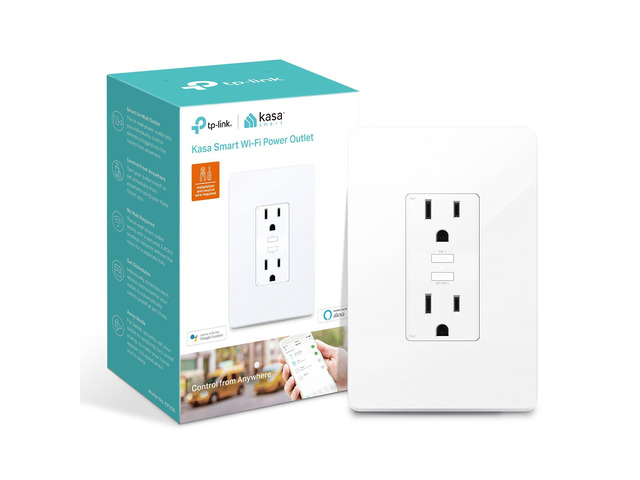 Plug KP200, In-Wall Smart Home Wi-Fi Outlet Works with Alexa, Google Home, No Hub Required, Remote Control, ETL Certified, White, 1 Pack Plug KP200, In-Wall Smart Home Wi-Fi Outlet Works with Alexa, Google Home, No Hub Required, Remote Control, ETL Certified, White, 1 Pack
