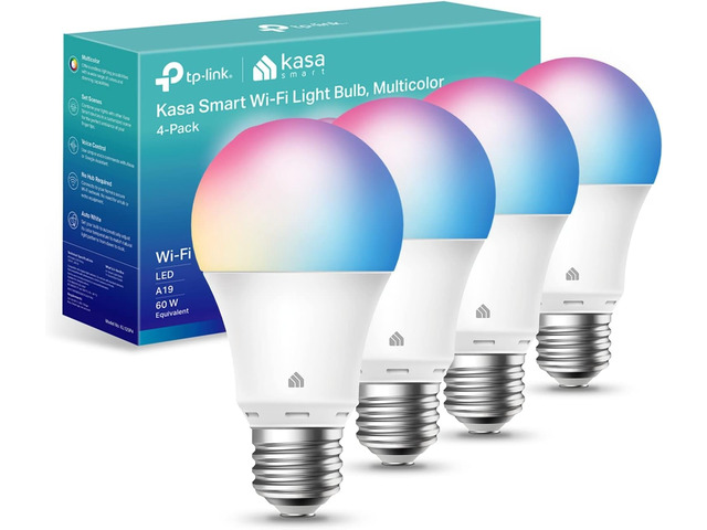 Multicolor Dimmable Wi-Fi Smart Bulb, A19, KL125P4 800LM, 9W, Full Color Changing, Smart Light Bulb Works with Alexa & Google Home, No Hub...