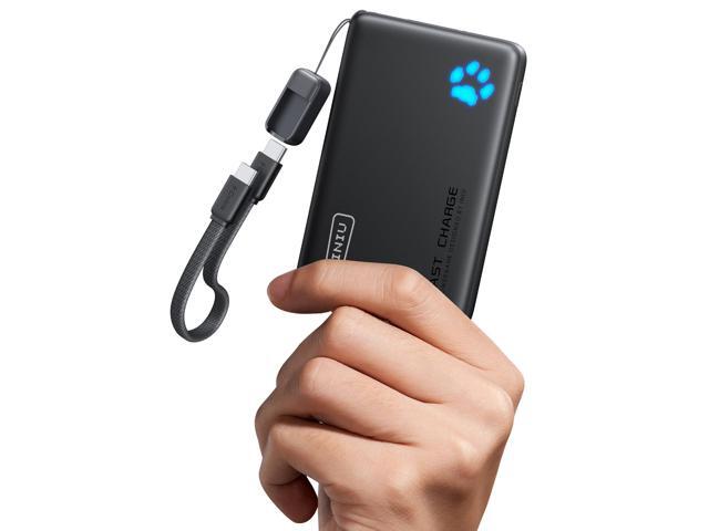 INIU 45W Fast Charging Portable Charger, 40% Smaller 10000mAh with Detachable Cable, Flight-Safe Travel Power Bank, USB C External Phone Battery...