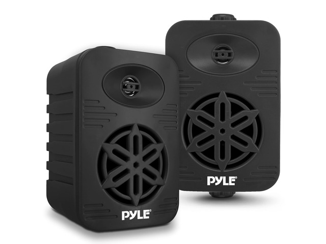 Indoor Outdoor Speakers Pair - 300 Watt Dual Waterproof 4 2-Way Full Range Speaker System w/ 1/2 High Compliance Polymer Tweeter - in-Home, Boat,...