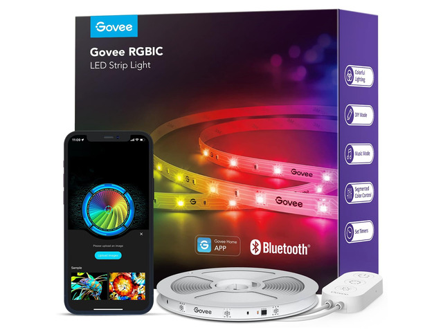 32.8ft RGBIC LED Strip Lights, LED Lights for Bedroom, APP Control DIY Multiple Colors on One Line, Color Changing Lights for Home Decor, Bluetooth...