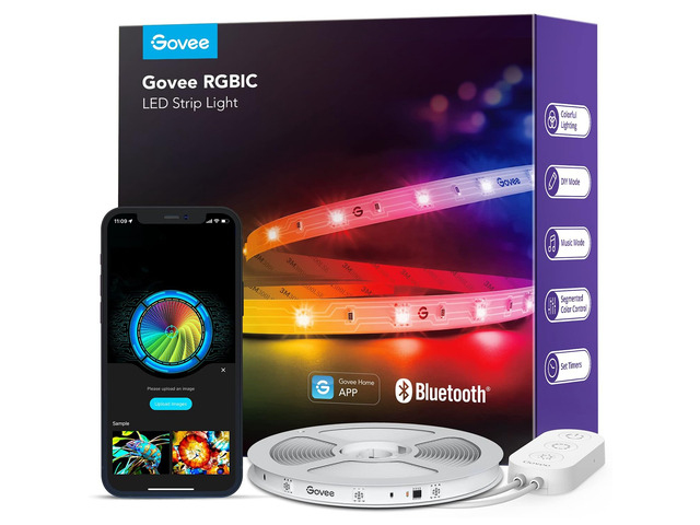16.4ft RGBIC LED Strip Lights, LED Lights for Bedroom, APP Control DIY Multiple Colors on One Line, Color Changing Lights for Home Decor, Bluetooth...