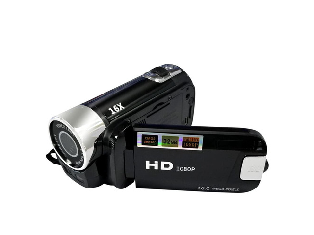 Portable 1080P High Definition Digital Video Camera DV Camcorder 16MP 2.7 Inch LCD Screen 16X Digital Zoom Built-in Battery