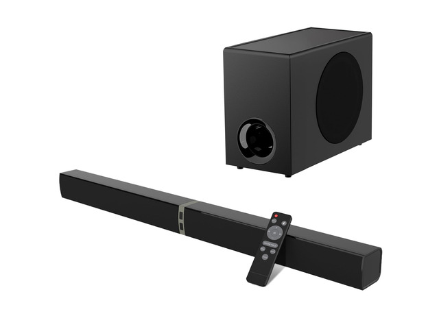 Sound Bar with Subwoofer,120W Soundbar for Smart TV Surround Sound Home Theater System Bluetooth 5.3 Audio Compatible with ARC, AUX, Optical