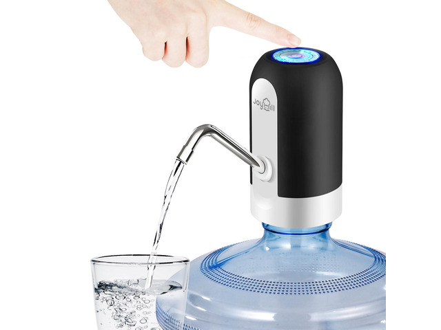 5 Gallon Water Bottle Dispenser Pump, Electric Pump for Water Jugs One Touch Automatic Dispensing, USB Rechargeable Pump, Easy Water Access, No...