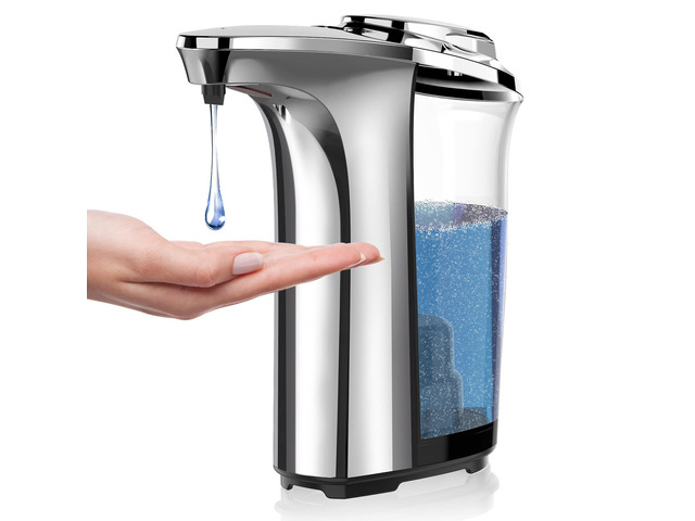 Automatic Soap Dispenser, 17oz Touchless Liquid Dish Soap Dispenser Kitchen 17OZ Large Capacity, Infrared Sensor, 5 Adjustable Soap Levels, Hand...