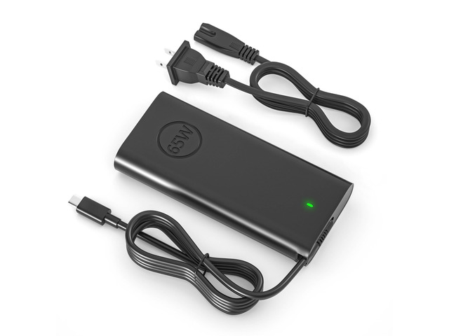 65W USB-C Charger for Dell Inspiron 2-in-1 13 14 15 16 3000 5000 7000 20V 3.25A Type-C Laptop Adapter for 7425 7440 7445 7486 3520 7640 7630 7706...