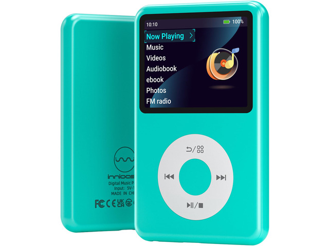Mp3 Player with Bluetooth Y1 Portable Music Digital Players Supports Playlist Audiobook Video Nice Gadget for Kids Green