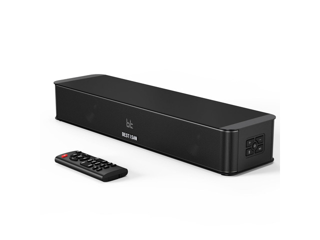2.1ch Sound Bar with Built-in Subwoofer, 100W Peak Power, HDMI ARC/Opt/AUX/USB/Bluetooth 5.3, 3 EQ Modes & Volume Boost, 16.5' All-in-One for...