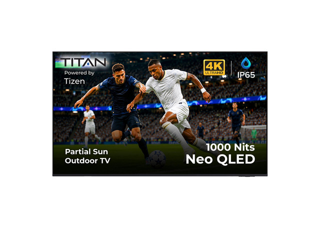 Titan S200 Mini-LED 85-Inch 4K Smart Outdoor TV, Partial Sun, IP65, 1000 Nits, HDR10+, 144Hz Refresh Rate, Tizen AI, Wi-Fi 5, OTS Lite, Outdoor TV...