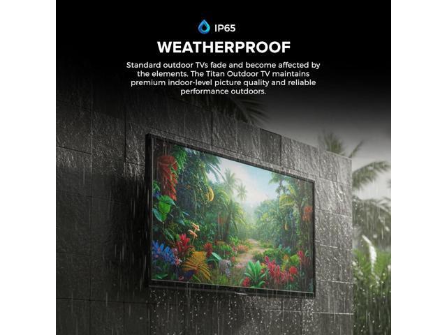 Titan L300 Mini-LED QNED 75 Inch Outdoor TV, Full Sun, IP65 Smart Weatherproof TV, 4K HDR, 120 Hz, Web AI OS, 1500Nits, Wi-Fi 6E, Dolby Vision,...