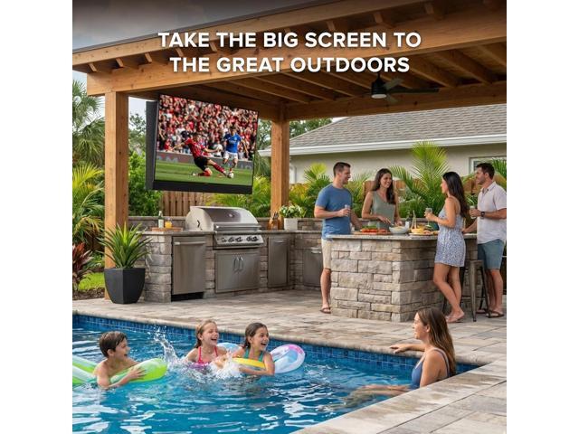 Titan L300 Mini-LED QNED 86 Inch Outdoor TV, Full Sun, IP65 Smart Weatherproof TV, 4K HDR, 120 Hz, WebAI OS, 1500Nits, Wi-Fi 6E, Dolby Vision,...