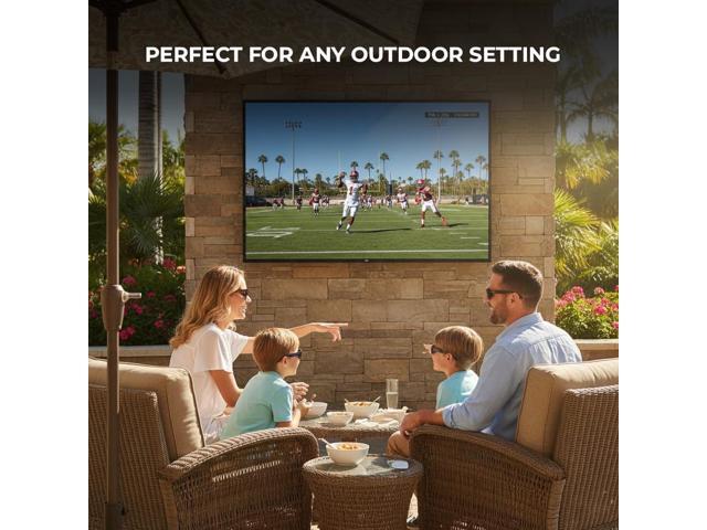 Titan G300 Mini-QLED 65 Inch Outdoor TV, Full Sun, IP65 Smart Weatherproof TV, 4K HDR, 144 Hz, GoogleAI OS, 5000Nits, Wi-Fi 6, Dolby Vision & Atmos,...
