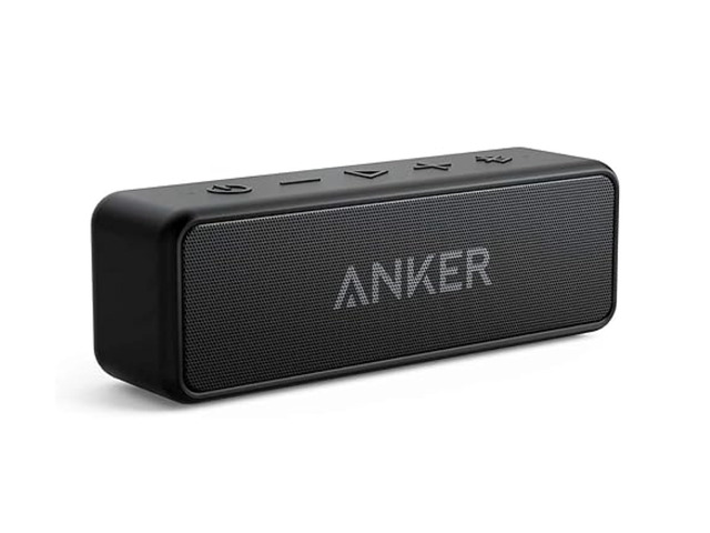 soundcore 2 Portable Bluetooth Speaker, 24-Hour Playtime, IPX7 12W Stereo Sound, Wireless Stereo Pairing, Bluetooth 6, Bassup, Wireless Speaker for...