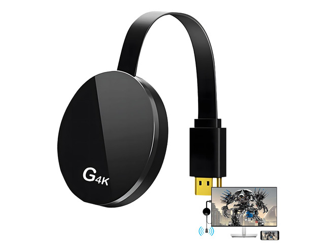 4K Screen Mirroring Adapter, Wireless HDMI Display Adapter Compatible with AirPlay, Miracast and DLNA. Mirror content from phones, tablets and...