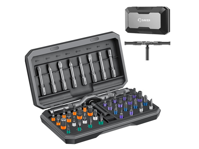 42 in 1 Magnetic Screwdriver Set Multi Bit Free Combination Ratchet Screwdriver Set Portable Repair Tool Kit for Gifts, Furniture, Computer,...
