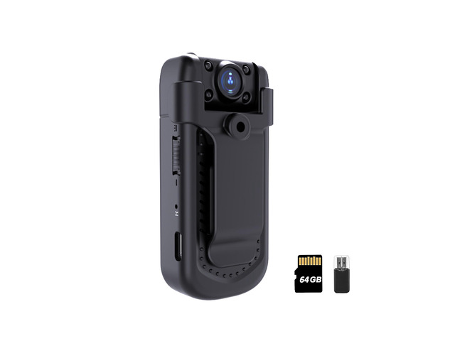 Mini Body Camera 1080P with Audio & Video Recording Small POV Cam with 64G Card - Wearable Personal Portable Cameras Recorder DV - Night Version...