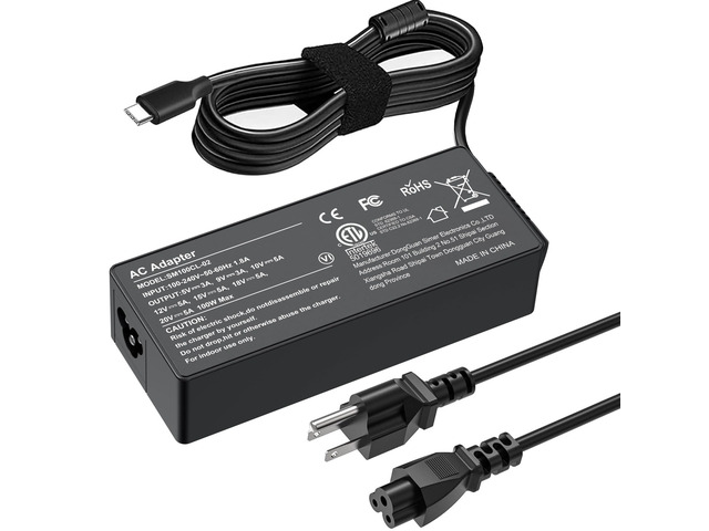 100W Universal USB C Laptop Charger Compatible with Mac Book Pro/Air 16, 15, 14, 13 Inch,iPad Pro,Lenovo Thinkpad/Chromebook/IdeaPad...