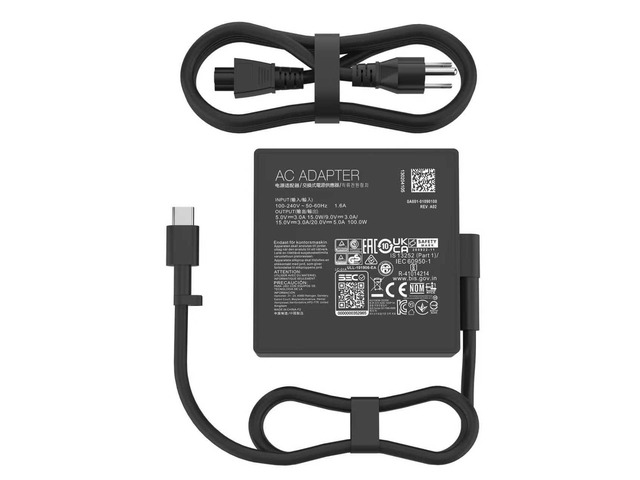100W USB-C Charger Compatible with Asus Rog Ally X Flow X13 X13 Z13 Gv301 Gv302 Gv302 Gz301 65W USB-C Adapter Suitable for Vivobook Zenbook 14 and...