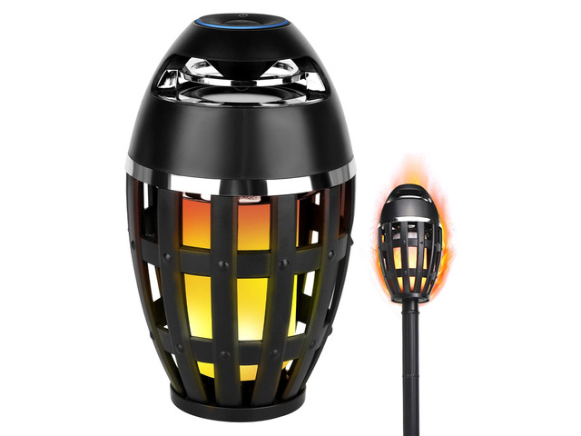 Outdoor Bluetooth Flame Speakers with Stakes for Patio, Party, Camping 1PACK 5.0 Indoor/Outdoor Wireless Speakers, HD Audio & Enhanced Bass,...