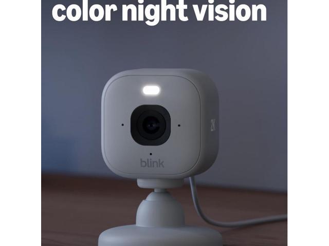 Blink Mini 2K+ (newest model) Plug-in Home & Pet Indoor Security Camera with 2K video resolution, night vision, enhanced audio, motion detection ...
