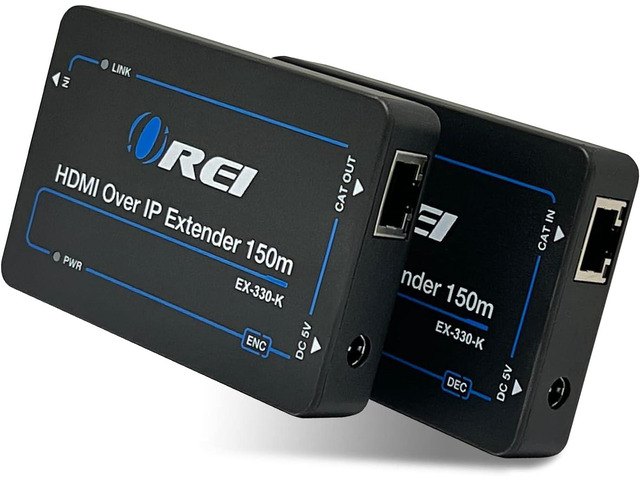 HDMI Over Ethernet Extender with CAT5/CAT6, Upto 330 Feet - HDMI Loop Out - 1080P Full HD Signal Distribution with Support for one to Many Connection