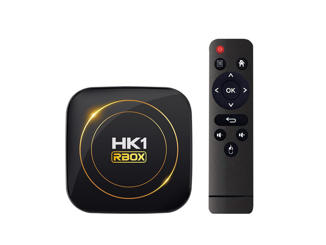 HK1 Android TV Box 2026, Android 12.0 TV Box with 8K Decoding 4GB RAM 32GB ROM Allwinner H618 Quad-Core, 2.4GHz/5.0GHz WiFi6 Bluetooth 4.0+,...