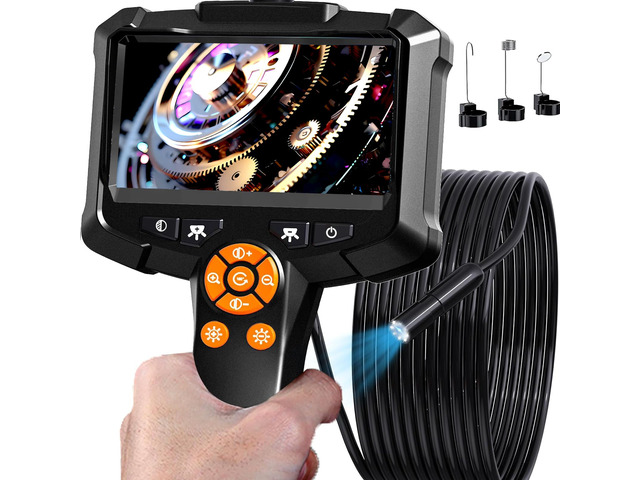 Endoscope Camera with Light, 1080P HD Borescope, IP67 Waterproof Snake Camera Ideal for Inspecting Walls, Vents, Automotive Engines, Pipes A...