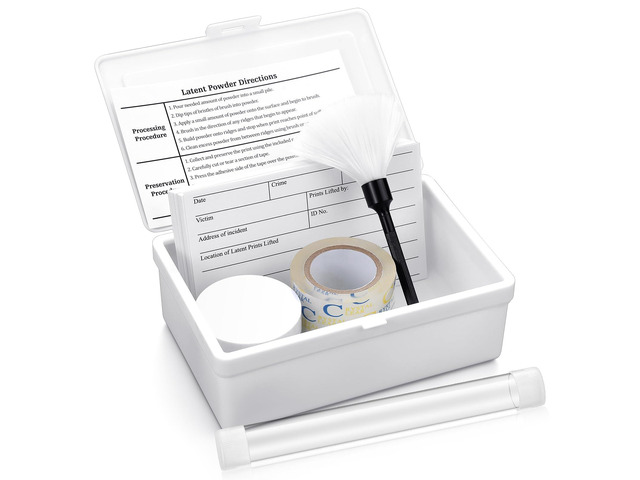 Basic Latent Fingerprint Kit Bichromatic Fingerprint Powder Finger Print Forensic Science Kit