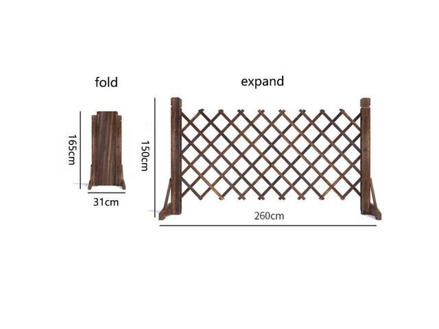 Garden Fence Extendable Fence Gate Expandable Freestanding Wood Garden Trellis Fence Retractable Wooden Fence Gate for Home Yard Garden Indoor...