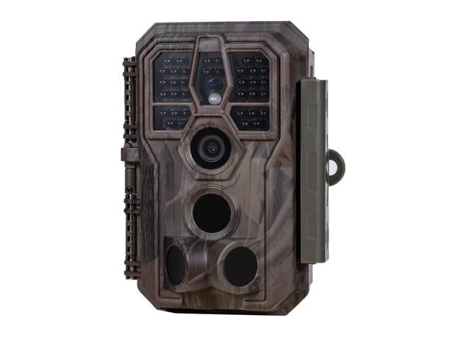 E5S Trail Camera (Non-Cellular, Non-WiFi), 64MP Photo & 1296P HD Video, 0.1s Trigger, 100ft No-Glow Night Vision, Motion Activated Wildlife Camera
