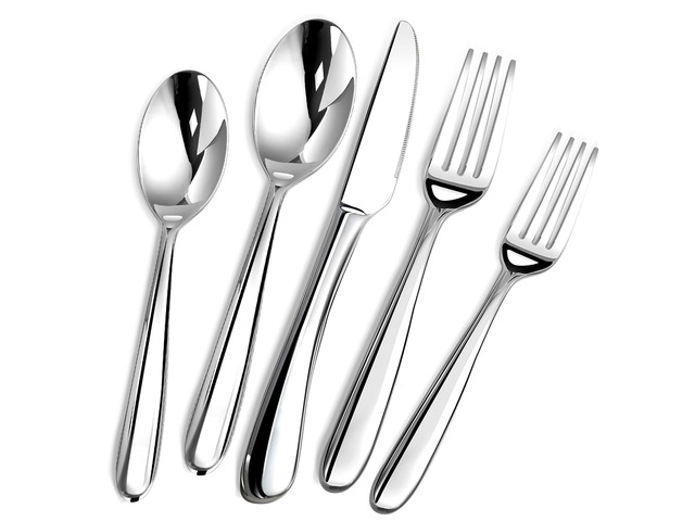 Heavy Duty Silverware Set for 8, Stainless Steel Flatware Cutlery Set Heavy Duty Steak Knife Fork and Spoon, Dishwasher Safe, Gift Package for...