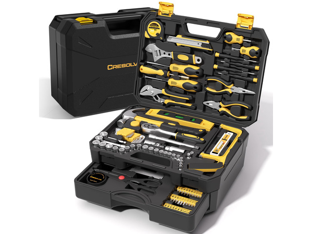 328 Piece Tool Kit for Home,Hand Repair Tool Set,Toolbox Storage Case with Drawer,General Household/Auto Tool Kit,Perfect for Homeowner, DIY, Handyman