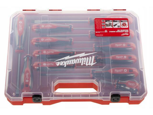 Milwaukee Set of 12 Tri-Lobe Screwdrivers 4932472003,Red