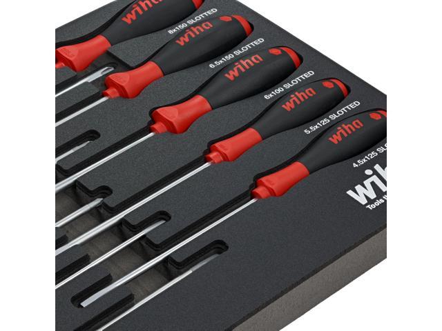 Wiha 30280 10 Piece SoftFinish Cushion Grip Screwdriver Tray Set