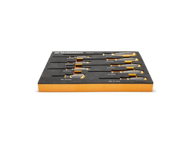 GEARWRENCH 9 Piece Phillips Dual Material Screwdriver Set in Foam Storage Tray - GWMSSCRPH