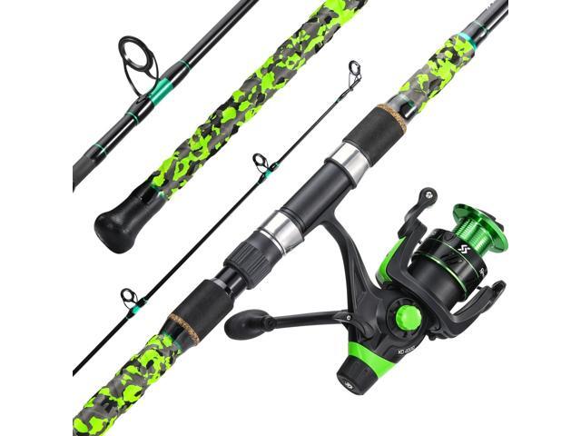 3 Piece Surf Fishing Rod Combo Medium/Heavy Travel Spinning Rod with 4000/5000 Size Reel Baitfeeder Combo(9'/10'/11'12')